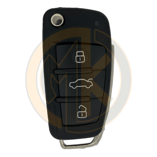 Audi A6L Q7 Flip Remote Key 3 Buttons 868MHz 8E Transponder