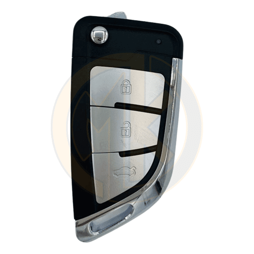 Xhorse Flip Remote Key 3+1 Buttons Knife Style Silver Color Wire Type XKKF20EN